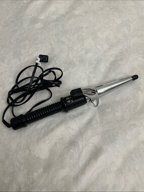 Unbranded Black & Silver Conical Curling Iron – Precision Styling Tool